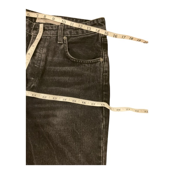 Reformation Women’s High Rise Button Fly Skinny Jeans Raw Hem Black Size 27 - Picture 11 of 16